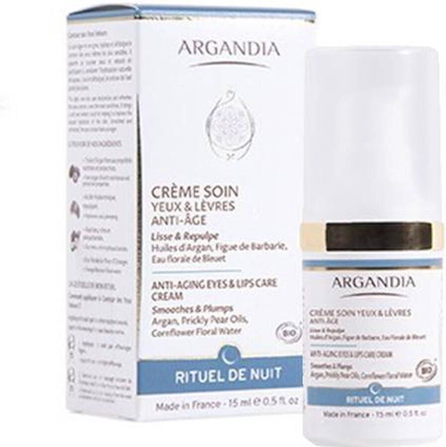 Plantes & Parfums Argandia Arganolie Oogcrème Nachtcrème Gevoelige Huid