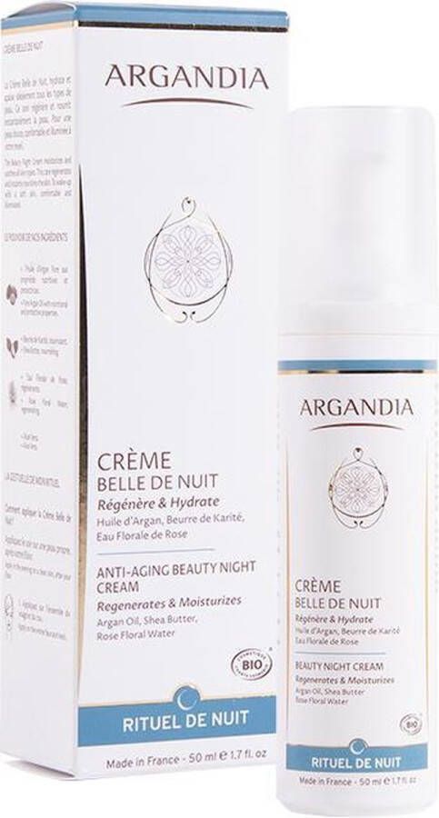 Plantes & Parfums Argandia Arganolie Rozen Crème Nachtcrème Droge & Gevoelige Huid