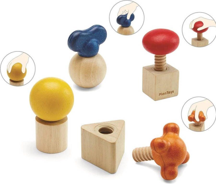 Plantoys Houten Speelgoed Bouten & Moeren