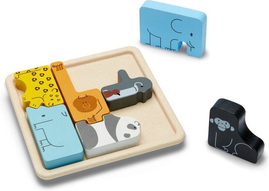 Plantoys Houten Speelgoed Dierlijke puzzel spel