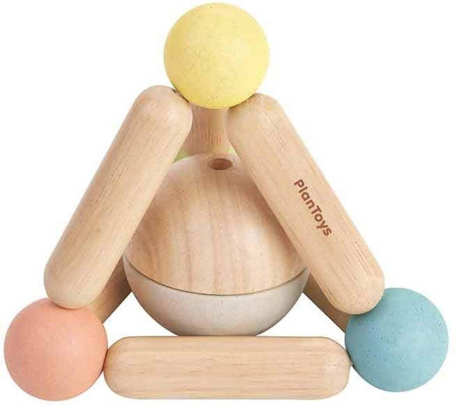 Plantoys Houten Speelgoed Driehoek grijpspeelgoed