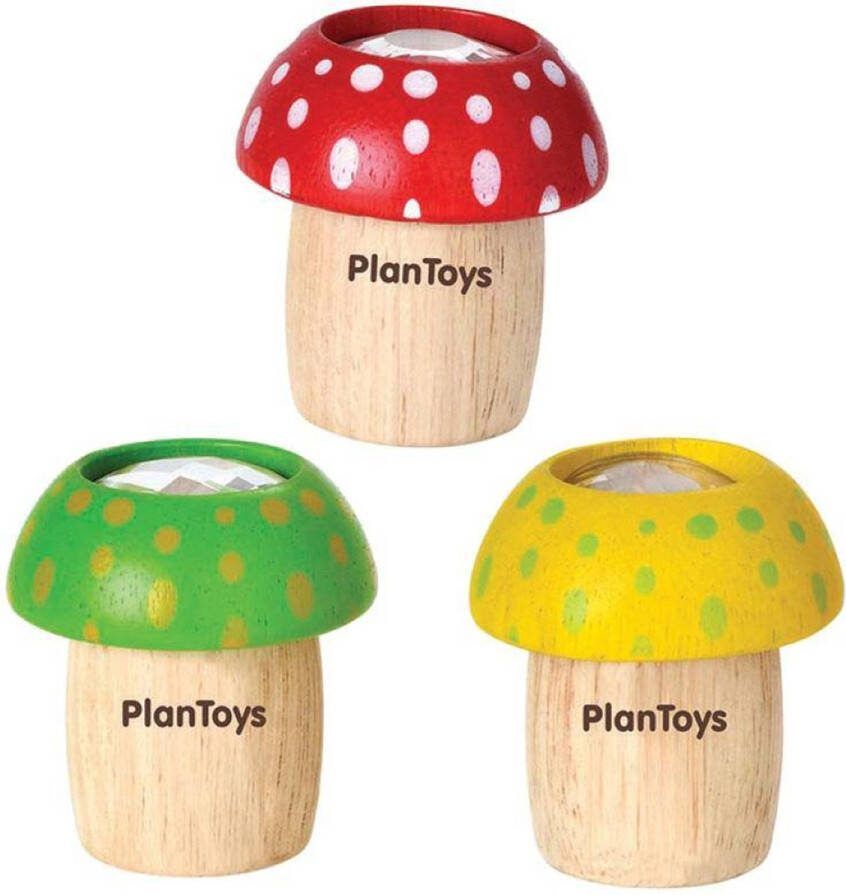 Plantoys Houten Speelgoed Paddestoel caleidoscoop-groen