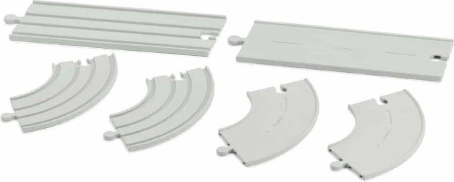 Plantoys Houten Speelgoed Rubber Weg- en Spooruitbreidingssporen Set C