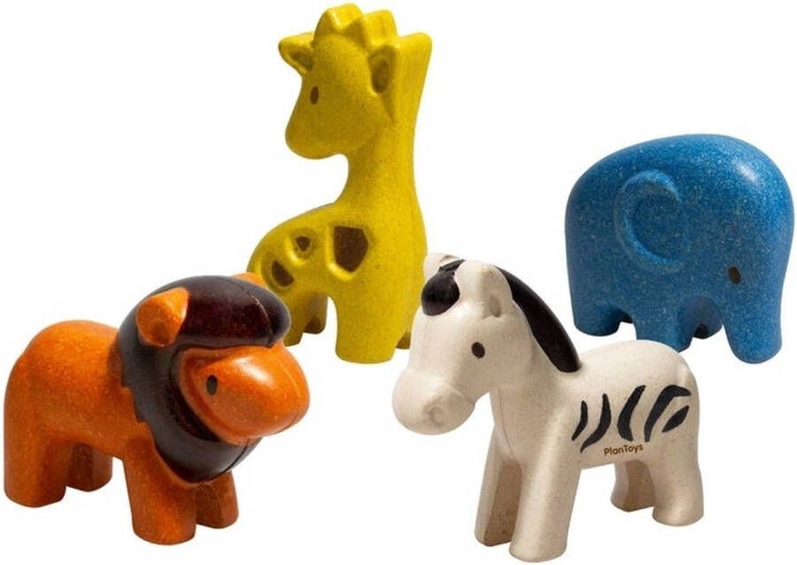 Plantoys Plan Toys houten wild life dieren set