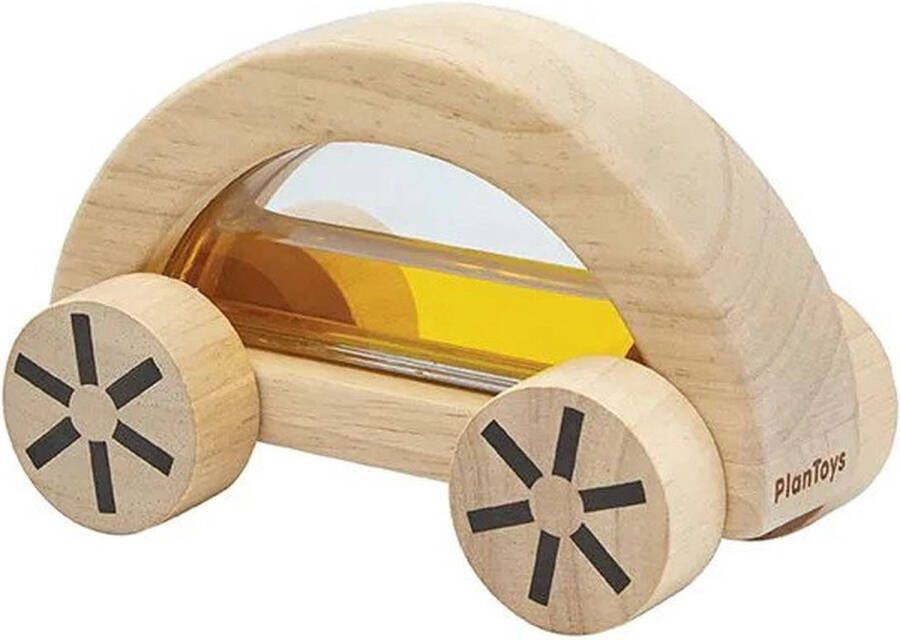 Plantoys Houten Speelgoed Wautomobiel-Geel