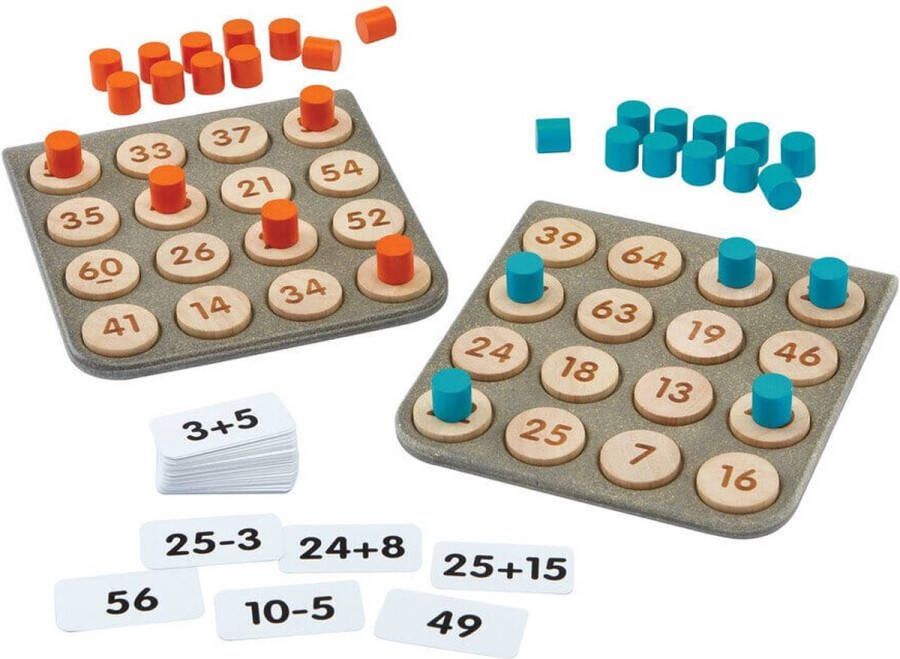 Plantoys Houten Speelgoed Wiskunde Bingo