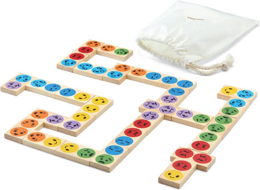 Plantoys Houten Speelgoed Stemming Dominos