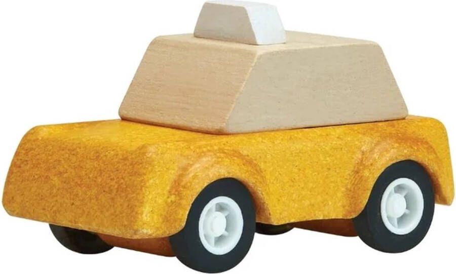 Plantoys Houten Speelgoed Gele taxi