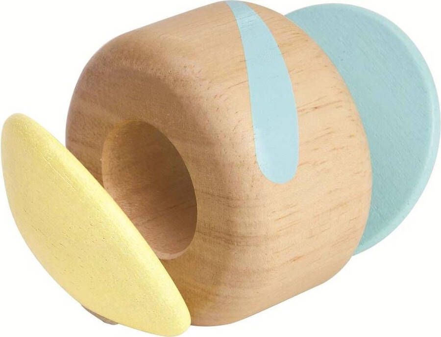 Plantoys Plan Toys houten pastel rammelaar Klapper roller