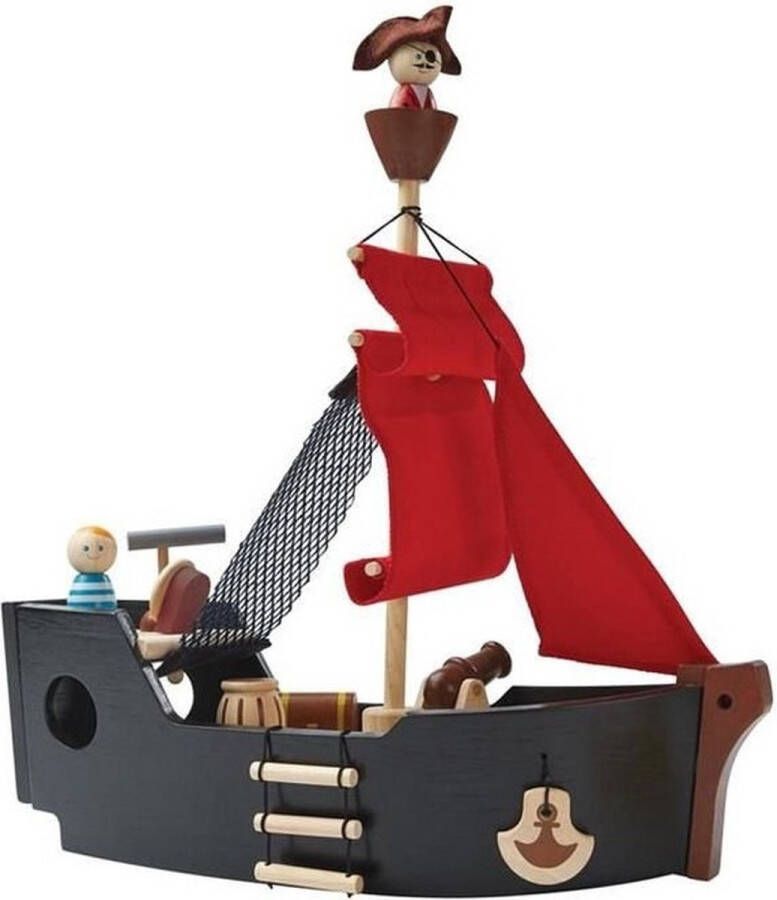 Plantoys Plan Toys Piratenboot houten speelboot duurzaam speelgoed