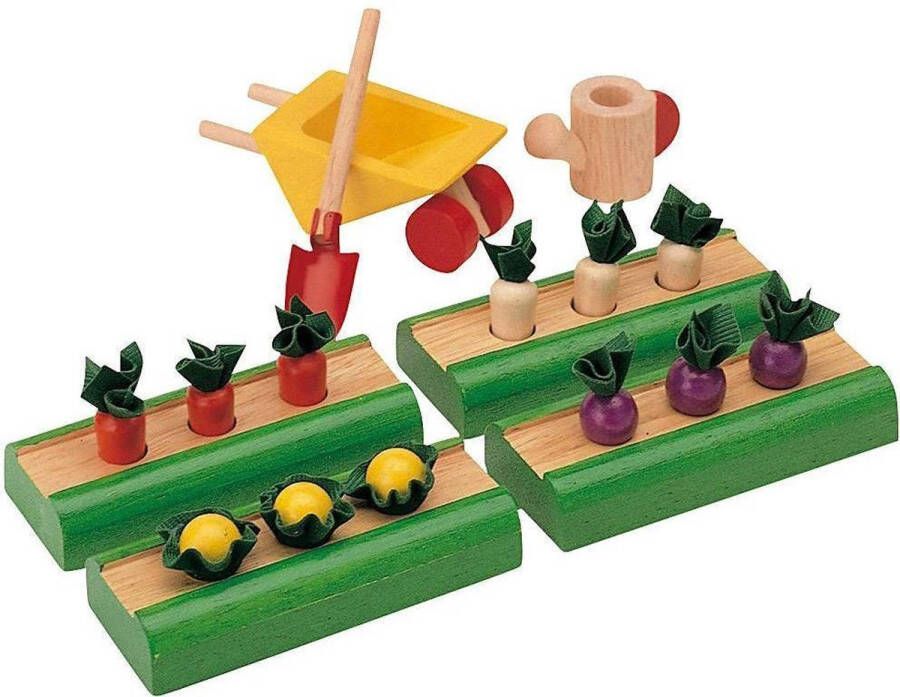 Plantoys Plan Toys houten poppenhuis accessoire Vegetable garden