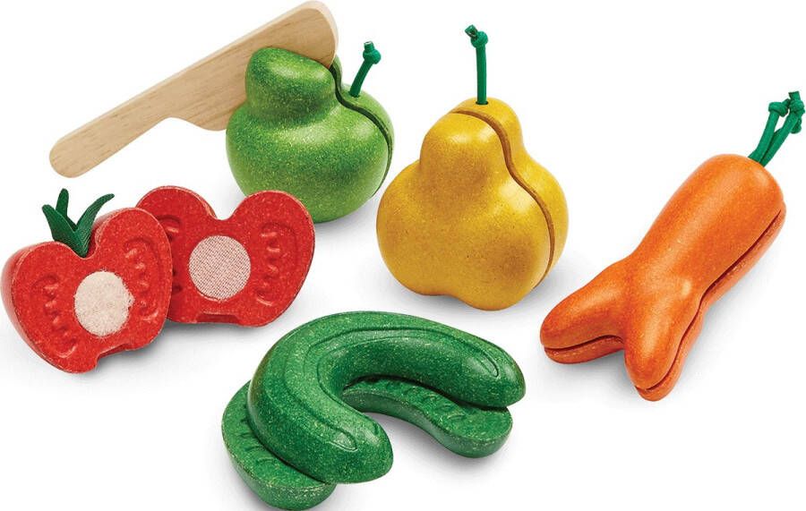 Plantoys Plan Toys Kromme Groente En Fruit Set