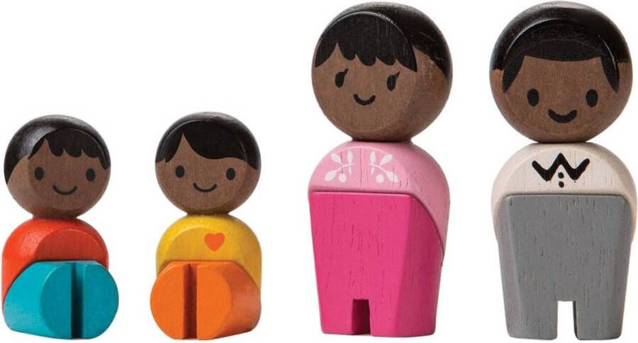 Plantoys Plan Toys Plan City houten poppetjes Afrikaanse familie