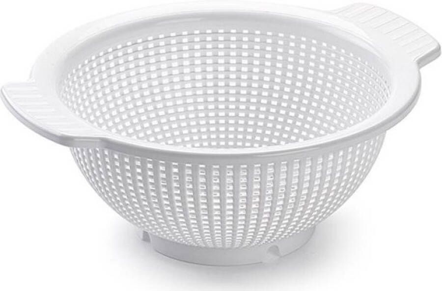 PLASTICFORTE 1x Kunststof vergiet wit 27 x 23 x 10.5 cm Plastic vergieten keuken accessoires