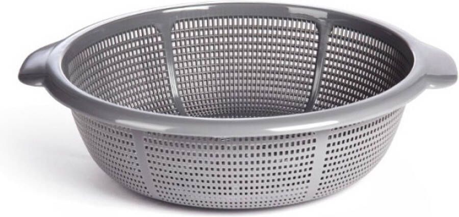 PLASTICFORTE 2x stuks 1x Kunststof vergiet wit 35 x 31 x 10 cm Plastic vergieten keuken accessoires