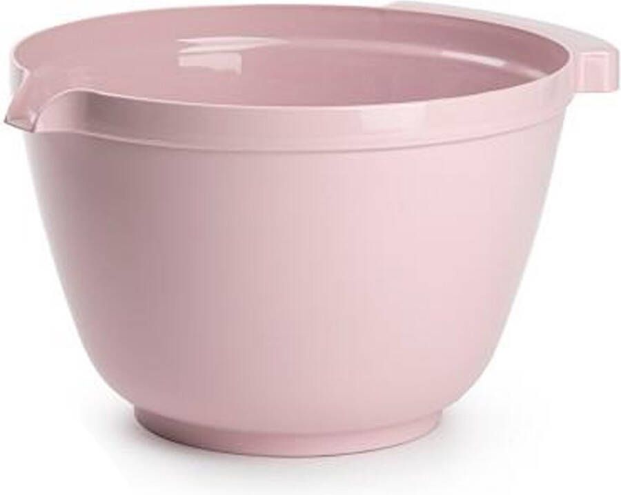Forte Plastics Plasticforte Beslagkom mengkom roerkom 4 liter kunststof roze met schenktuit Mengkommen