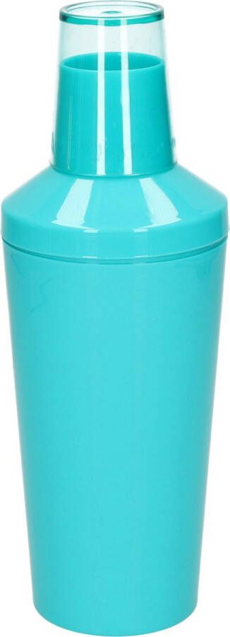 Forte Plastics Cocktailshaker van kunststof in het blauw 500 ml 23 cm hoog Cocktailshakers