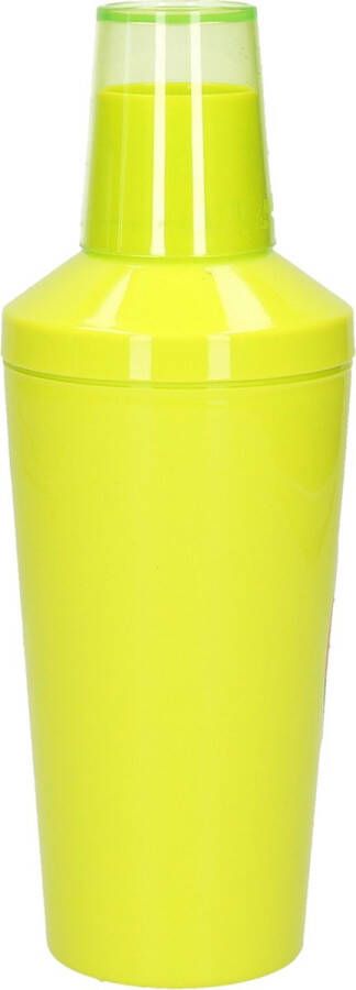 Forte Plastics Cocktailshaker van kunststof in het groen 500 ml 23 cm hoog Cocktailshakers