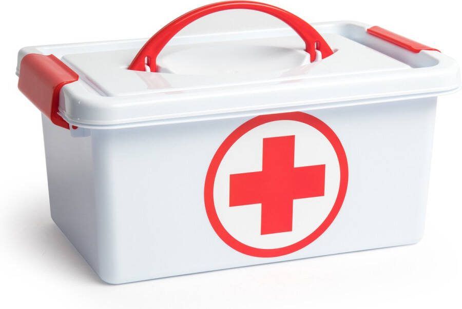 PLASTICFORTE EHBO opbergdoos 4 liter Medicijn EHBO accessoires Opbergen opruimen