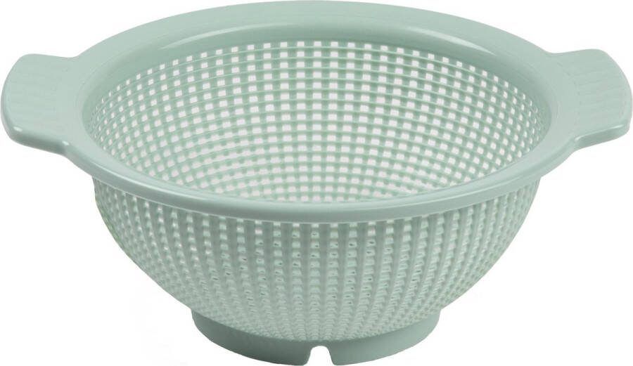 PLASTICFORTE Forte Plastics Keuken vergiet zeef kunststof Dia 23 cm x Hoogte 10 cm mintgroen