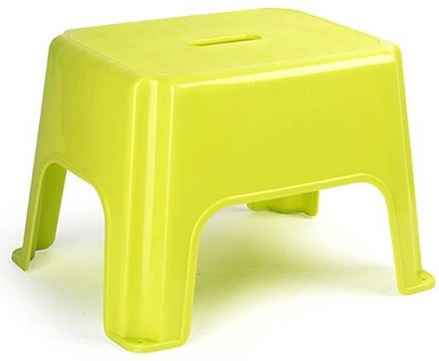 Forte Plastics PlasticForte Keukenkrukje opstapje Handy Step groen kunststof 40 x 30 x 28 cm Huishoudkrukjes