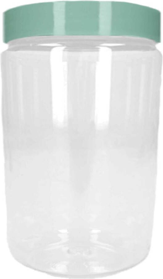 PLASTICFORTE Forte Plastics Voorraadpot bewaarpot 375 ml kunststof mint groen B7 x H12 cm