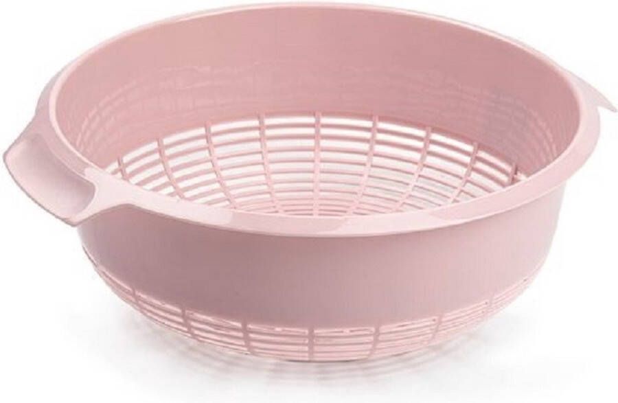 PLASTICFORTE Forte PlasticsÂ keuken vergiet zeef kunststof -Â Dia 27 cm x Hoogte 10 cm oud roze