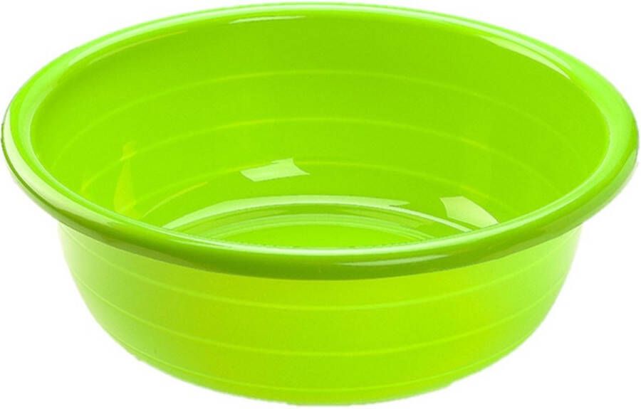 Forte Plastics Grote kunststof teiltje afwasbak rond 20 liter groen Afmetingen 49 x 49 x 17 cm Huishouden