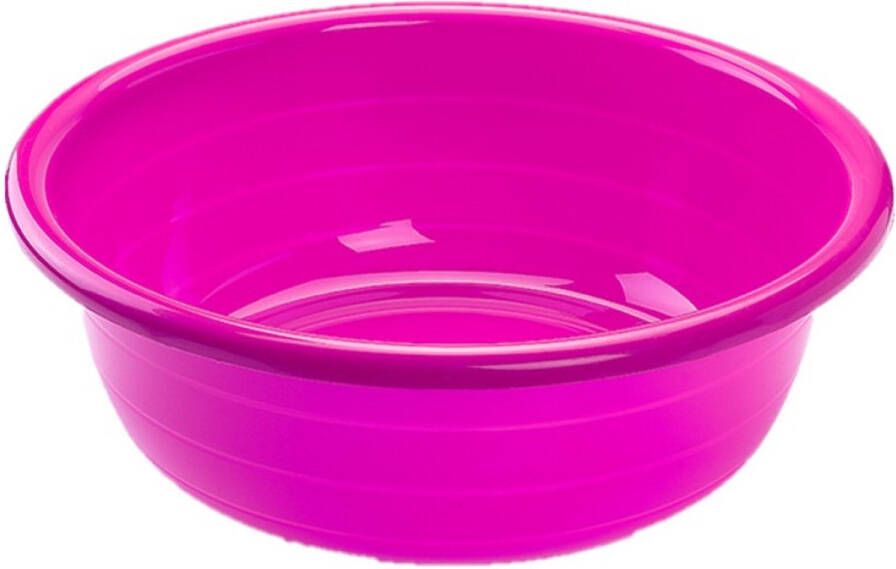 Forte Plastics Grote kunststof teiltje afwasbak rond 20 liter roze Afmetingen 49 x 49 x 17 cm Huishouden