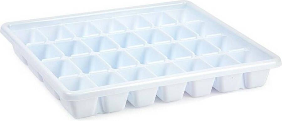 Forte Plastics Plasticforte IJsblokjesvormen XXL tray voor 28x ijsklontjes kunststof wit IJsblokjesvormen