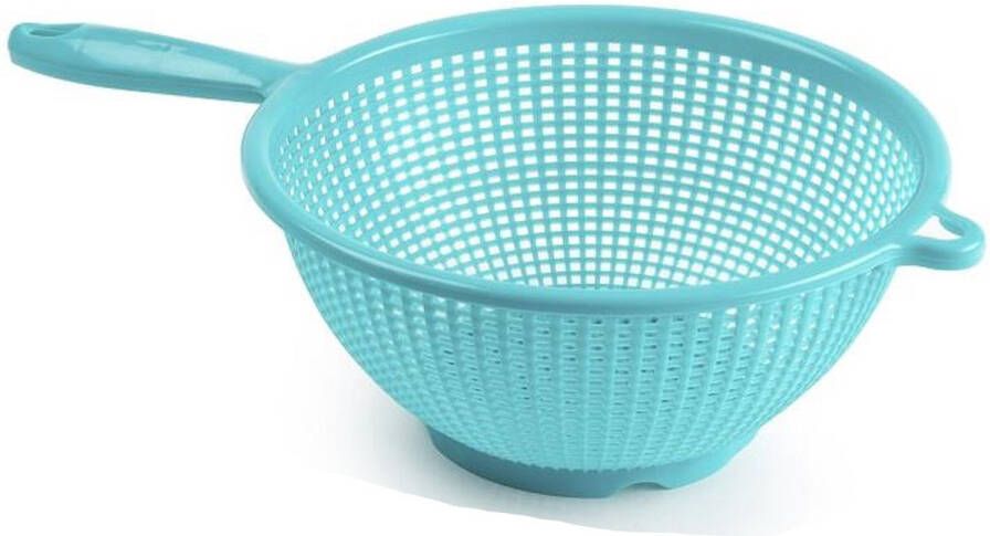 Forte Plastics Plasticforte Keuken vergiet zeef kunststof -AƒÆ'A¢a‚¬A¡AƒaEsA‚i¿½ Dia 22 cm x Hoogte 10 cm blauw Vergieten