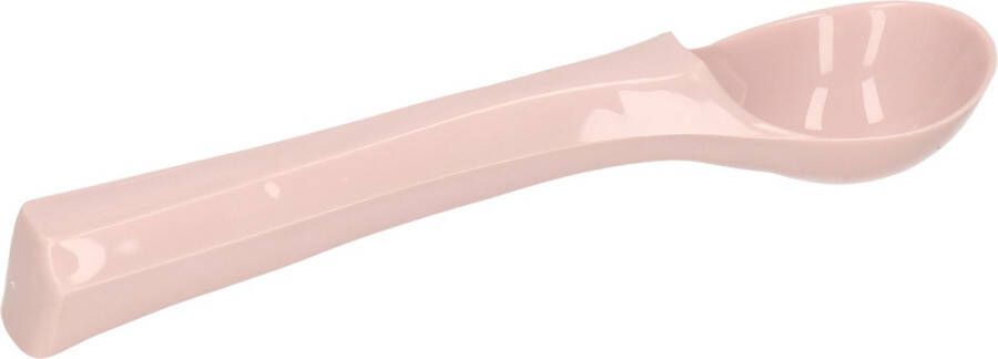 Forte Plastics Kunststof ijsschep ijsboltang ijstang in het oud roze met lengte 24 cm