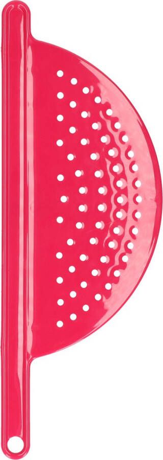 Forte Plastics Kunststof keuken vergiethulp fuchsia 34 cm Plastic vergieten keuken accessoires