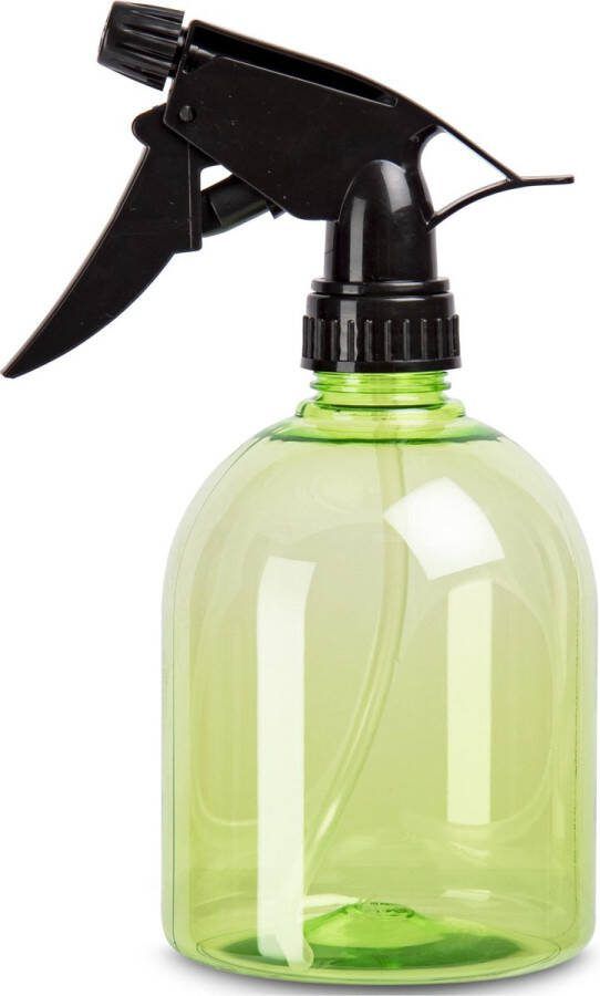 PLASTICFORTE Plantenspuit met een inhoud van 500 ml transparant groen verstuiver 18 cm kunststof