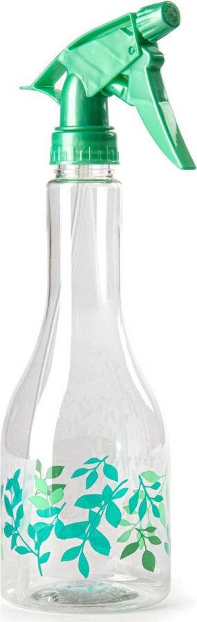 PLASTICFORTE Plantenspuit met een inhoud van 500 ml transparant groene verstuiver 27 cm kunststof