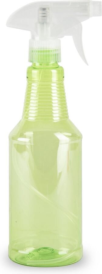 PLASTICFORTE Plantenspuit met een inhoud van 500 ml transparant groen verstuiver 18 cm kunststof