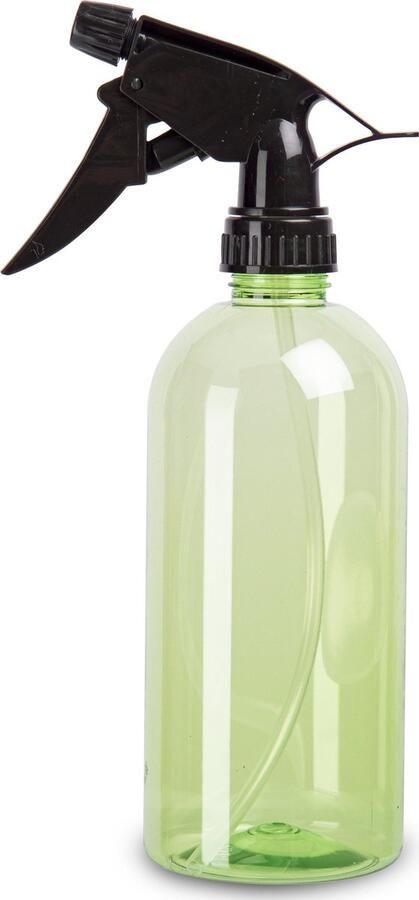 PLASTICFORTE Plantenspuit met een inhoud van 500 ml transparant groen verstuiver 23 cm kunststof