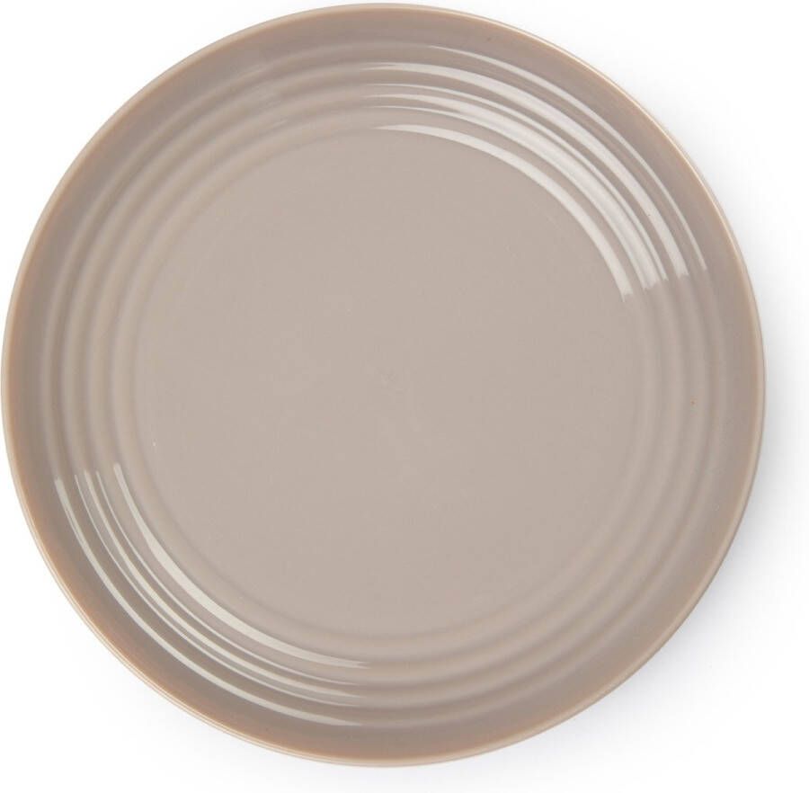 Forte Plastics PlasticForte Rond bord camping bord D22 cm beige kunststof Dinerborden