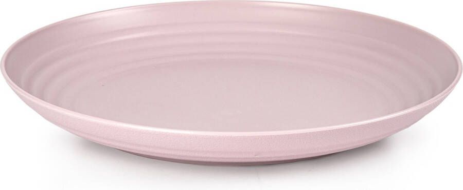 Forte Plastics PlasticForte Rond bord camping bord D22 cm lichtroze kunststof Dinerborden