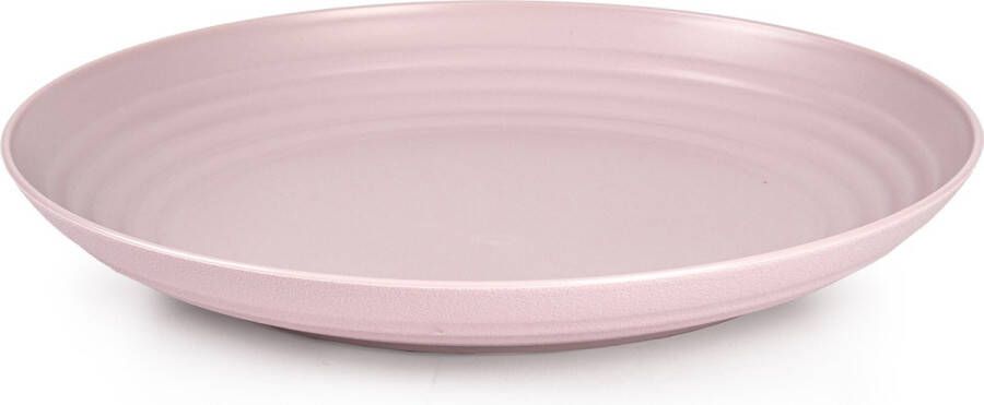 Forte Plastics PlasticForte Rond bord camping bord D25 cm lichtroze kunststof Dinerborden