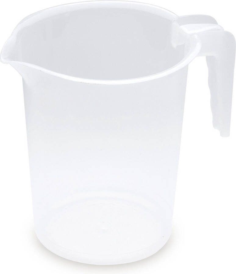 Forte Plastics Plasticforte schenkkan maatbeker transparant plastic 1 2 liter Maatbekers