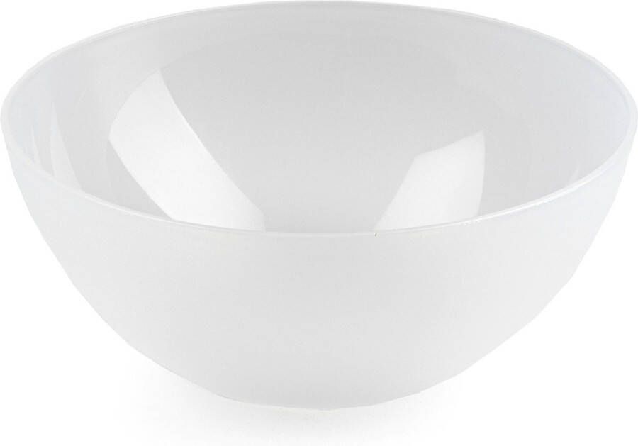 Forte Plastics Plasticforte Serveerschaal saladeschaal D20 x H8 cm kunststof transparant Serveerschalen