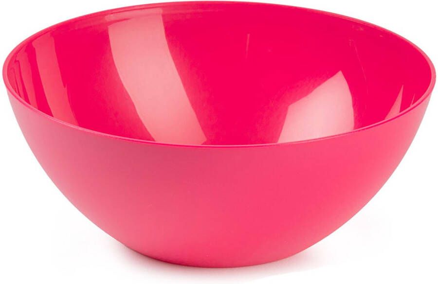 Forte Plastics Plasticforte Serveerschaal saladeschaal D23 x H10 cm kunststof fuchsia roze Serveerschalen