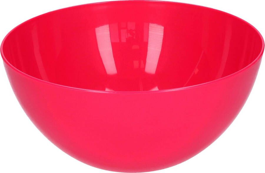 Forte Plastics Plasticforte Serveerschaal saladeschaal D23 x H10 cm kunststof fuchsia roze Serveerschalen