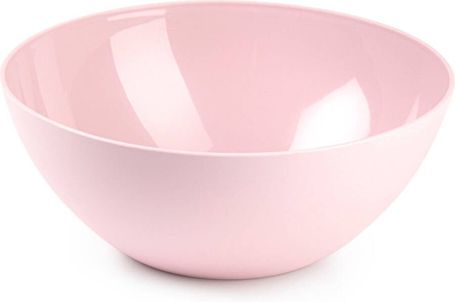 Forte Plastics Plasticforte Serveerschaal saladeschaal D23 x H10 cm kunststof roze Serveerschalen