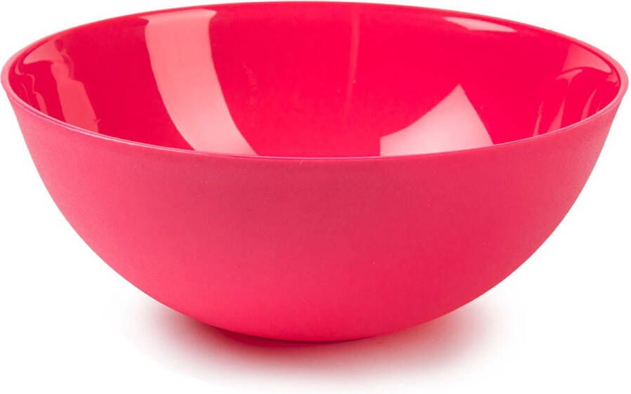 Forte Plastics Plasticforte Serveerschaal Saladeschaal D25 x H10 cm kunststof fuchsia roze 2 5 liter Serveerschalen