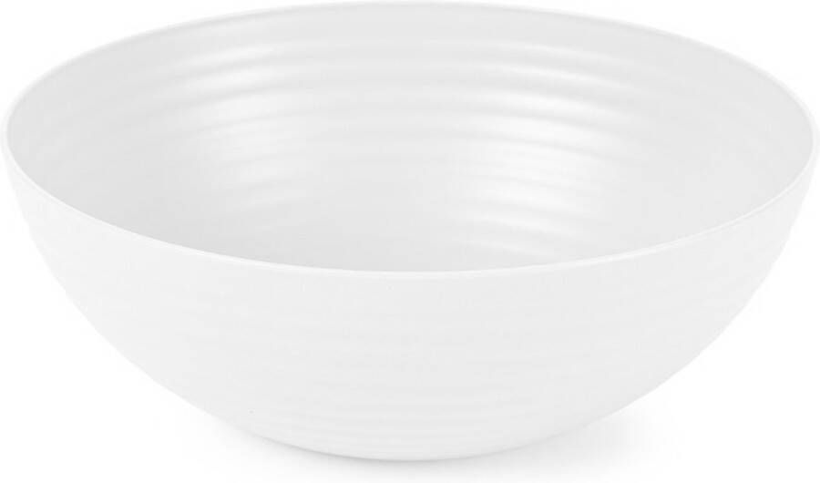 Forte Plastics Plasticforte Serveerschaal saladeschaal D25 x H10.5 cm kunststof ivoor wit Serveerschalen