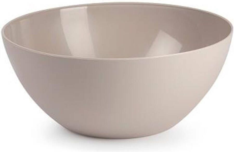 Forte Plastics Plasticforte Serveerschaal saladeschaal D25 x H12 cm kunststof beige Serveerschalen