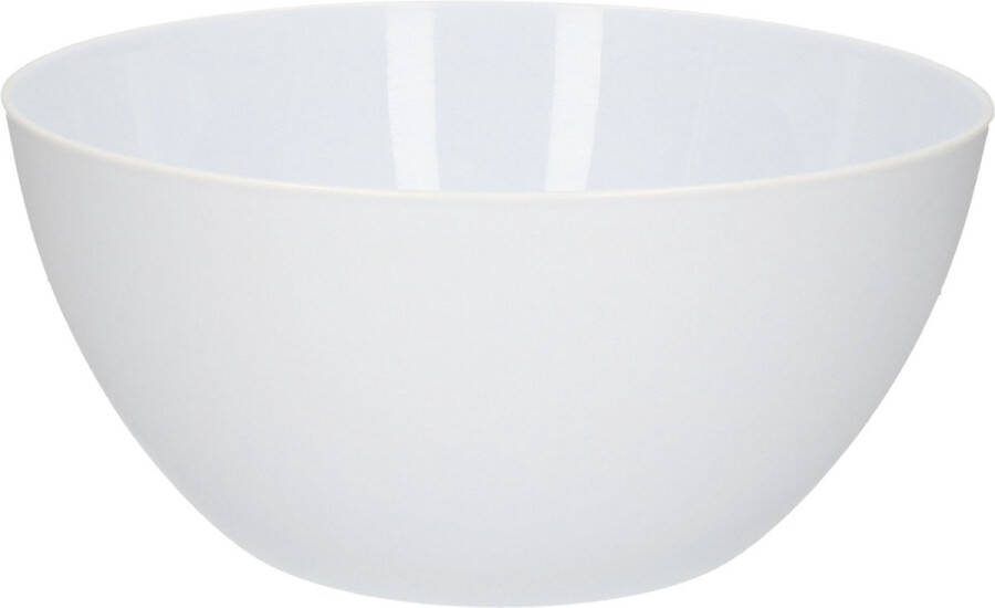 PLASTICFORTE 1x Schalen schaaltjes rond wit 750 ml Ontbijt dessert snacks sauzen serveren Kommetjes van plastic Keukenbenodigdheden
