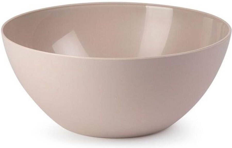 Forte Plastics Plasticforte Serveerschaal saladeschaal D26 x H12 cm kunststof beige Serveerschalen